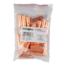 Load image into Gallery viewer, Install Bay CUR4 Copper Uninsulated Butt Connector 4 Gauge Package of 25