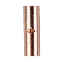 Load image into Gallery viewer, Install Bay CUR6 Copper Uninsulated Butt Connector 6 Gauge Package of 25