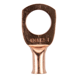 Install Bay CUR812 Copper Uninsulated Ring Terminal 8 Gauge 1/2 inch