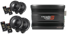 Load image into Gallery viewer, Cerwin Vega CVP1600.4D 1600W Amp + 2 XED650C Component Speakers