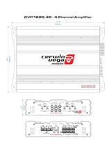Load image into Gallery viewer, Cerwin Vega CVP1600.4D 1600 Watts CVP Series 4-Channel Class-D Amplifier