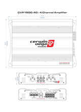 Load image into Gallery viewer, Cerwin Vega CVP1600.4D 1600 Watts CVP Series 4-Channel Class-D Amplifier