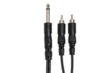 Load image into Gallery viewer, Hosa CYR-102 Y Cable - 1/4-inch TS Male to Dual RCA Male - 6 foot