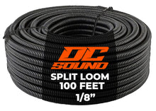 Load image into Gallery viewer, DC Sound 1/8" 2.5mm 100 Feet Split Wire Loom Cable Sleeves Conduit Protective Tubing