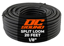 Load image into Gallery viewer, DC Sound 1/8" 2.5mm 20 Feet Split Wire Loom Cable Sleeves Conduit Protective Tubing