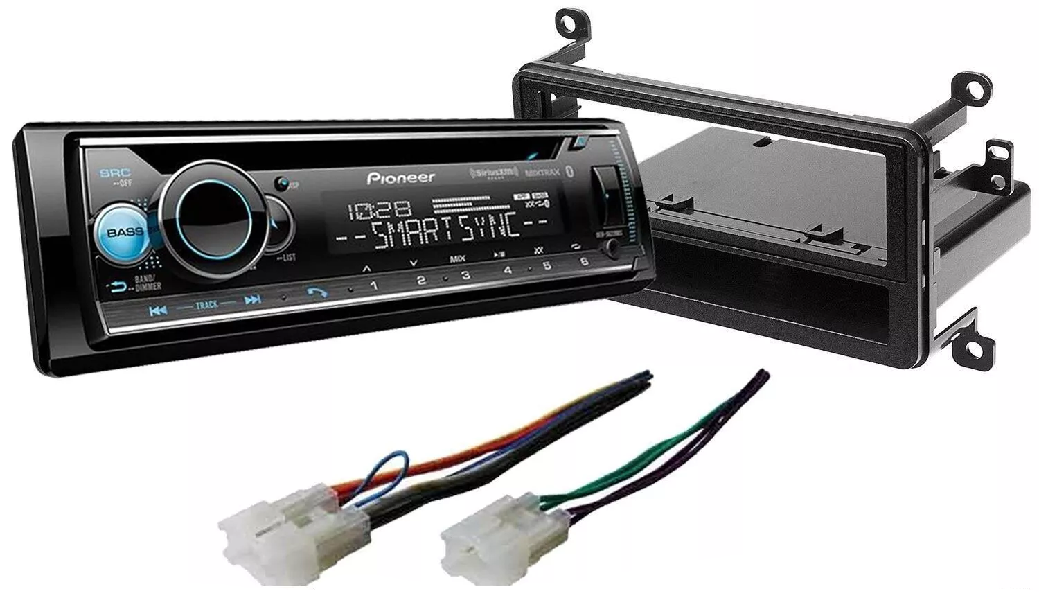 Pioneer DEH-S6220BS 1-DIN In-Dash CD/DM Bluetooth & Kit Fit 2001-2005 Toyota RAV4