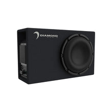 Load image into Gallery viewer, Diamond Audio DESMB10A 10" 2 Ohm 400W RMS Power Handling Slot Vented Active Subwoofer Enclosure