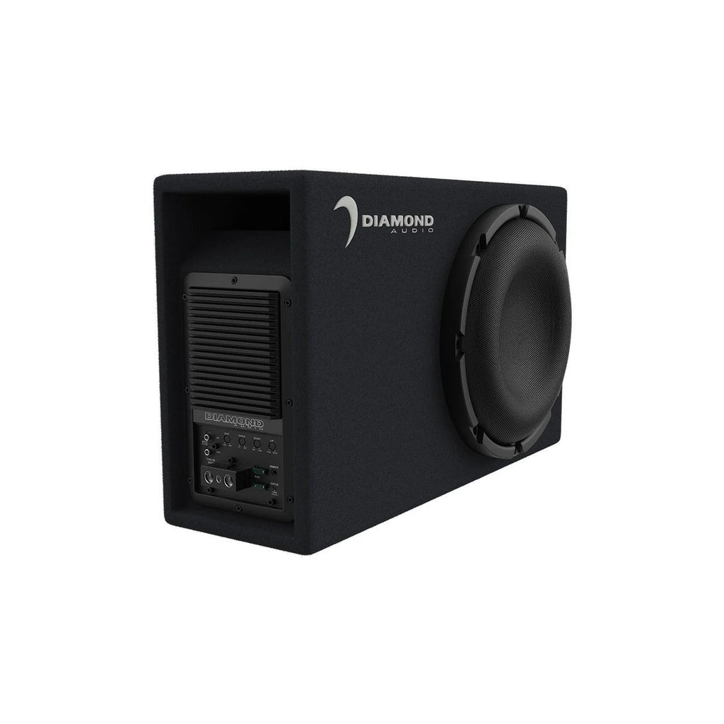 Diamond Audio DESMB10A 10" 2 Ohm 400W RMS Power Handling Slot Vented Active Subwoofer Enclosure
