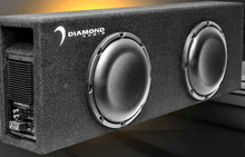 Load image into Gallery viewer, Diamond Audio DESMB8DA 8" 2 Ohm 500W RMS Power Handling Active Subwoofer Enclosure