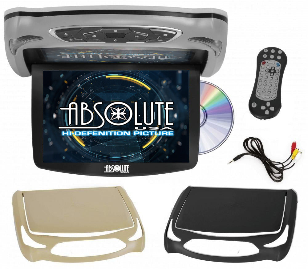 Absolute DFL14HD 14" Car Roof Mount DVD Player Monitor Flip Down Overhead Screen
