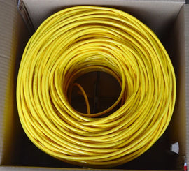 1000' Cat6 Ethernet Yellow Bulk Network Cable UL Bare Solid Copper Wire UTP