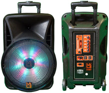 Load image into Gallery viewer, MR DJ DJ12BAT+ 12" 3000W Portable PA DJ Active Powered TWS Bluetooth Speaker
