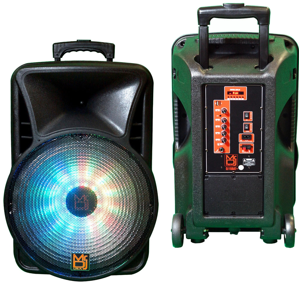 15" 2-way Powered Speaker with BLUETOOTH 3000 Watt Built-in Amplifier/USB Mp3