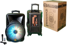 Load image into Gallery viewer, MR DJ DJ18BAT+ 18" Portable Bluetooth Speaker + Speaker Stand