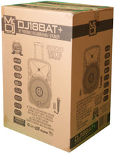Load image into Gallery viewer, MR DJ DJ18BAT+ 18" Portable Bluetooth Speaker + Speaker Stand