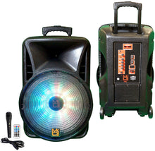 Load image into Gallery viewer, MR DJ DJ18BAT+ 18" Portable Bluetooth Speaker + Speaker Stand