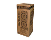 Load image into Gallery viewer, MR DJ AFTERPARTY Dual 15" Bluetooth Speaker<br/>Dual 15" Battery Powered Bluetooth Speaker, UHF Wireless Microphone Party Speaker