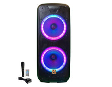 Load image into Gallery viewer, MR DJ DJ215BTA Dual 15" 5000W Power Speaker with Built-In Bluetooth &amp; Battery