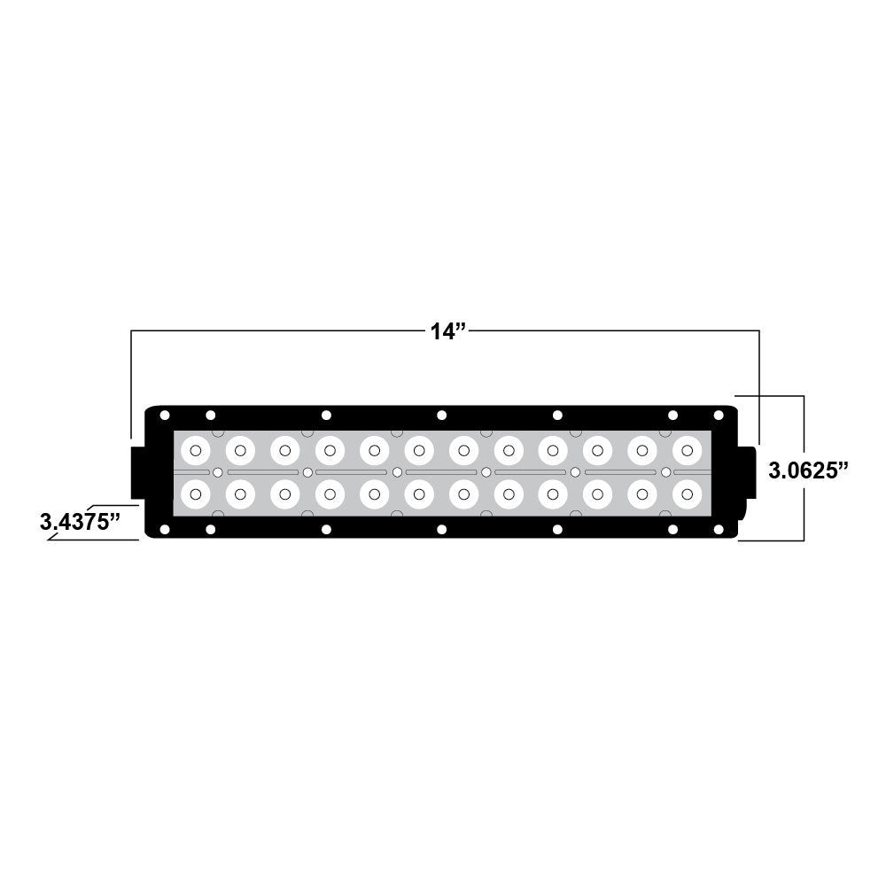 Daytona Lights DL-DR14 14" Dual Row LED Lightbar