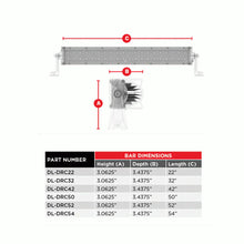 Load image into Gallery viewer, Daytona Lights DL-DRC52 52" Dual Row Curved Lightbar - 100 LED