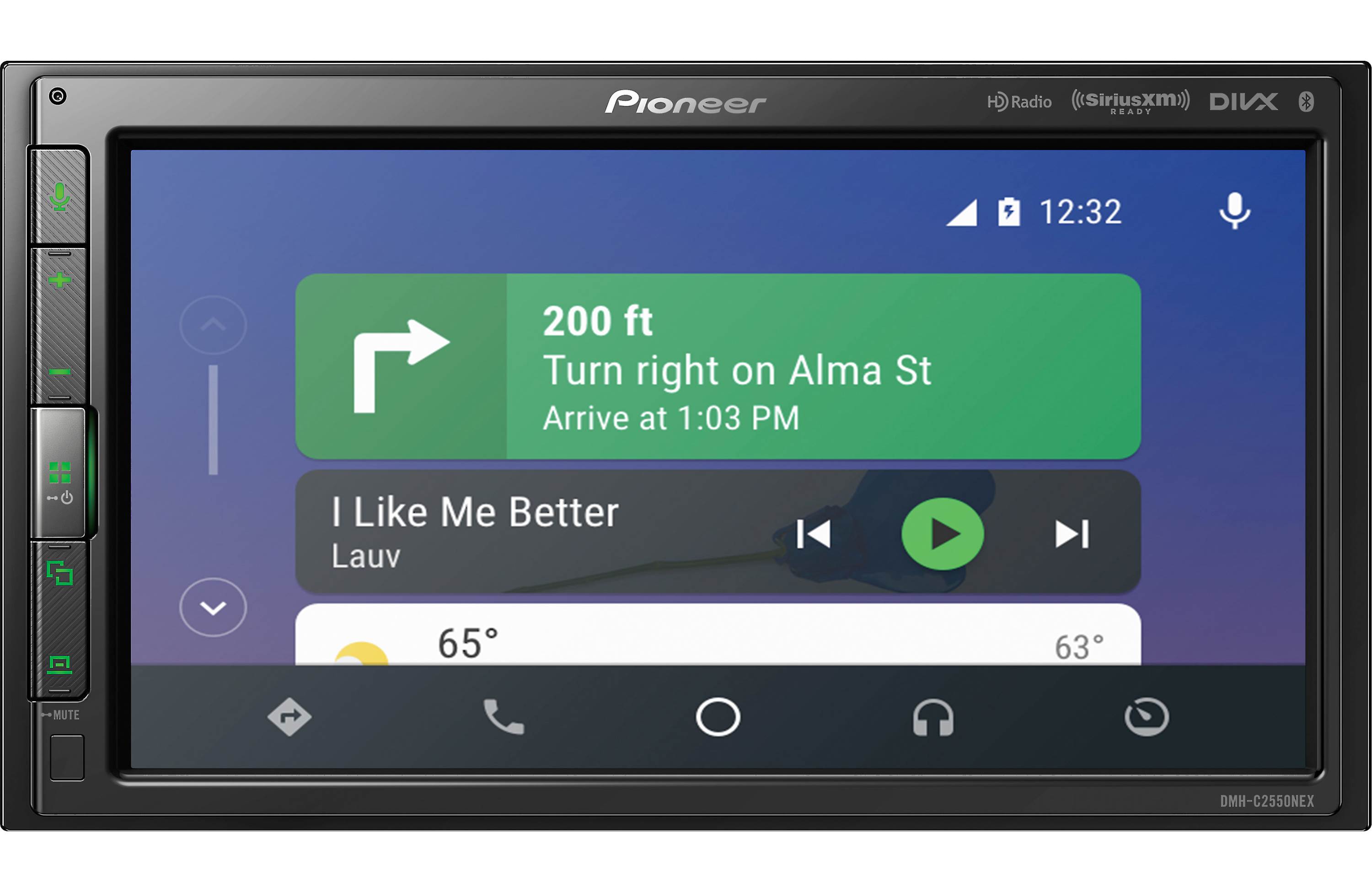 PIONEER DMH-C2550NEX Alexa Android Auto Apple CarPlay Bluetooth HD Radio SiriusXM