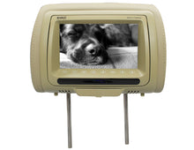 Load image into Gallery viewer, Absolute DPH-770PKGC 7.5" Pair Cream Headrest TFT/LCD Monitor DVD/USB/SD Package