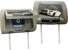 Load image into Gallery viewer, Absolute DPH-980PKGC 9.5" Pair Cream Headrest TFT/LCD Monitor DVD/USB/SD Package