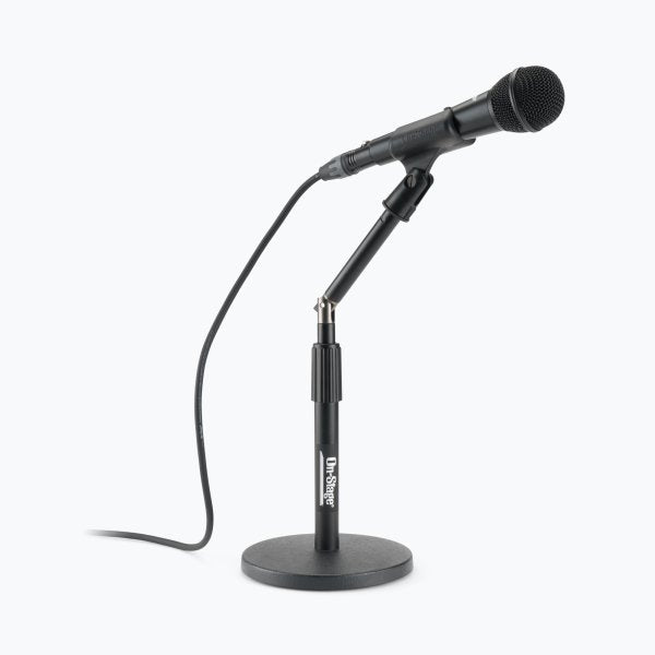 On-Stage DS8200 Adjustable Desktop Mic Stand with Rocker-Lug