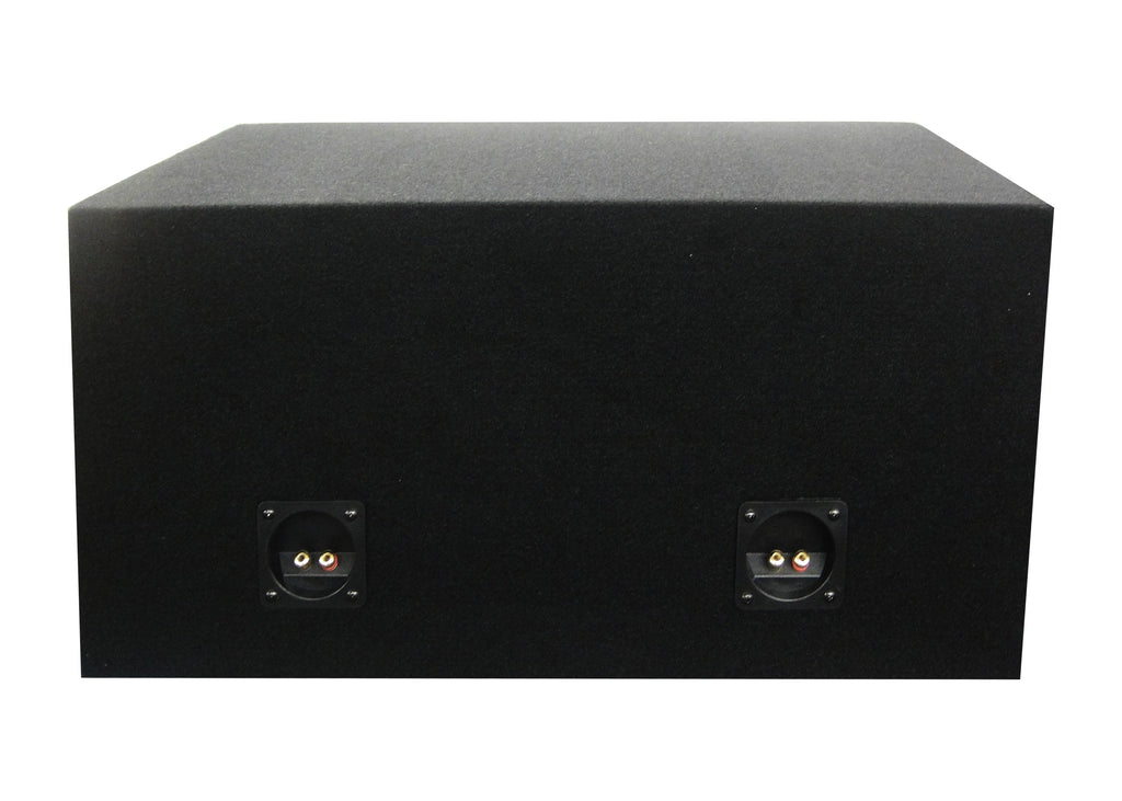 Absolute DSS12 Dual 12" Black Sealed MDF Subwoofer/Sub Enclosure Empty Box