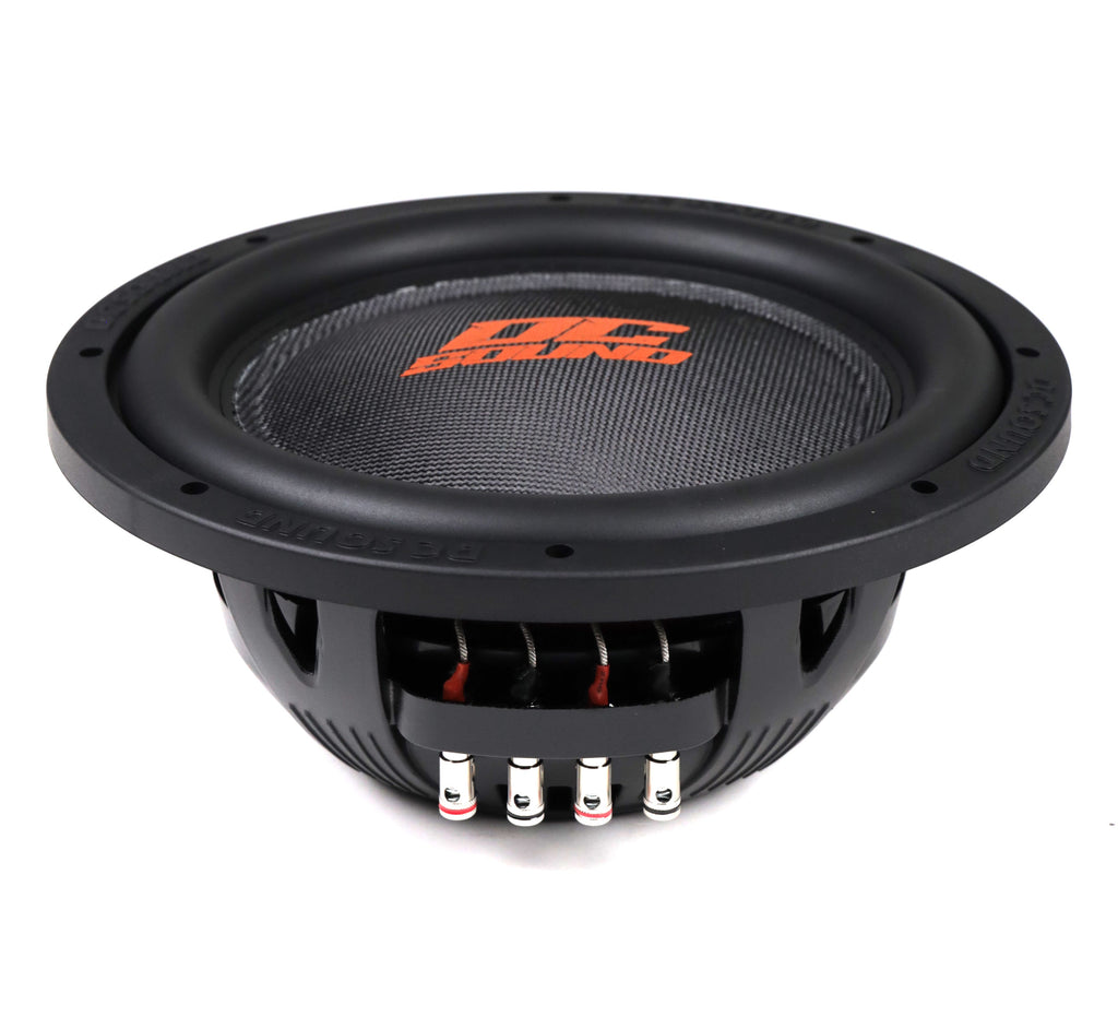 2 DC Sound DSW2500 12" Shallow-Mount Subwoofer 2500W DVC + Ported Enclosure Box