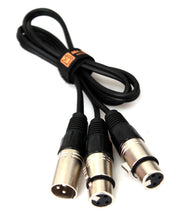 Load image into Gallery viewer, MR DJ CXMDXF6 6FT Single XLR Male to Dual XLR Female Microphone Splitter Cable