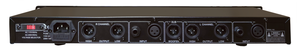 MR DJ DXO200 PRO PA DJ Club Stereo 2 Way Plus Subwoofer Crossover Output