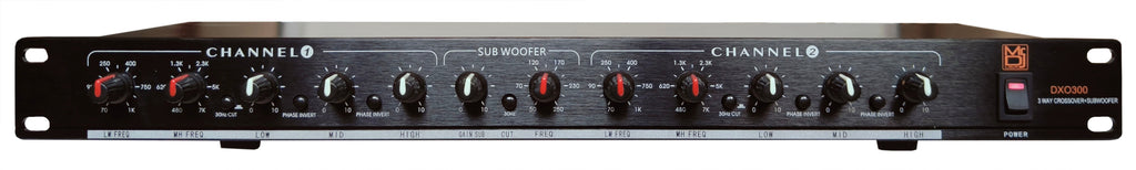 MR DJ DXO300 PRO PA DJ Club Stereo 2/3 Way Plus Subwoofer Crossover