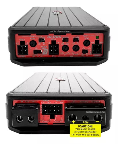 Cerwin Vega VCU84 Compact/Micro 4 Channel Car Amplifier Class D+ 4G Amp Kit