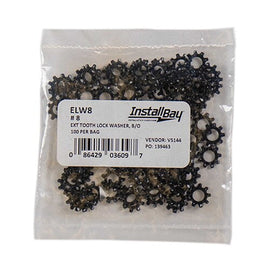 Install Bay ELW8 Lock Washer #8 External - Package of 100