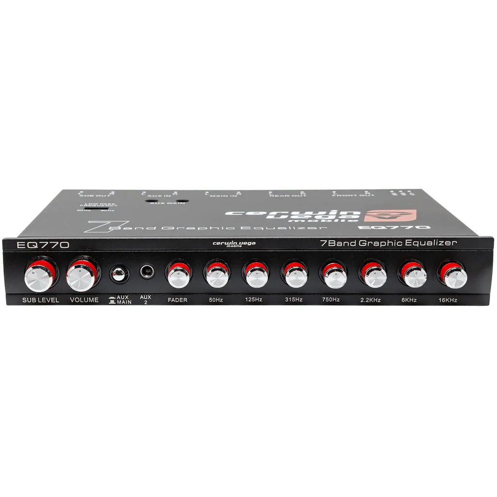 Cerwin Vega EQ770 7-Band Graphic Equalizer with Auxiliary Input