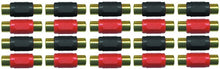 Load image into Gallery viewer, Absolute FF100-20 Female-to-Female RCA Barrel Connector Red &amp; Black (20 Pack)