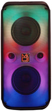 Load image into Gallery viewer, 2 MR DJ 6.5" X 2 Rechargeable Bluetooth Karaoke Speaker Lights Mic TWS USB