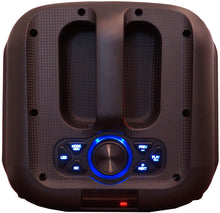 Load image into Gallery viewer, MR DJ FLAME2200 6.5" X 2 Rechargeable Portable Bluetooth Karaoke Speaker with Party Flame Lights Microphone TWS USB FM Radio