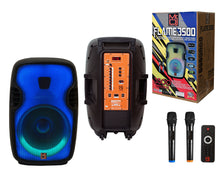 Load image into Gallery viewer, MR DJ FLAME3500LED Pro Portable 15" Full-Range Powered/Active DJ PA Multipurpose Live Sound 2 Way Loudspeaker