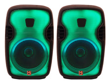 Load image into Gallery viewer, 2 MR DJ FLAME3500LED PRO Portable 15” 2-Way Full-Range Powered/Active DJ PA Multipurpose Live Sound Loudspeaker