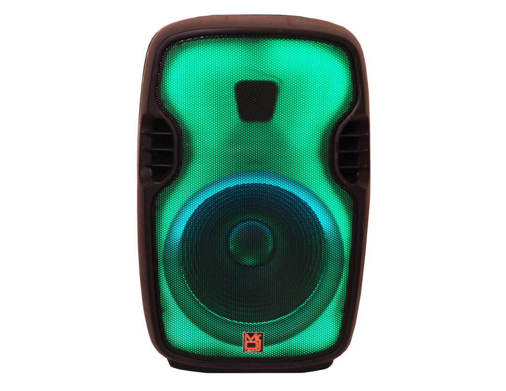 MR DJ FLAME3500LED Pro Portable 15" Full-Range Powered/Active DJ PA Multipurpose Live Sound 2 Way Loudspeaker