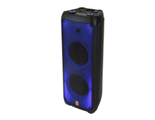 Load image into Gallery viewer, MR DJ FLAME5500LED+ 5500W Dual 12” Bluetooth Rechargeable Party Speaker Flame LED Lights 2 Wireless Mic TWS Portable DJ PA System