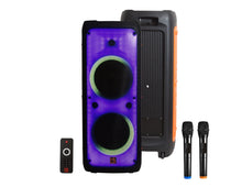 Load image into Gallery viewer, MR DJ FLAME5500LED Professional Rechargeable Dual 12” Bluetooth Party Speaker System
