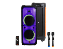 Load image into Gallery viewer, 2 MR DJ FLAME5500LED Professional Portable Dual 12” 3-Way Full-Range Powered/Active DJ PA Multipurpose Live Sound Bluetooth Loudspeaker