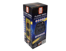 Load image into Gallery viewer, MR DJ FLAME5500LED+ 5500W Dual 12” Bluetooth Rechargeable Party Speaker Flame LED Lights 2 Wireless Mic TWS Portable DJ PA System
