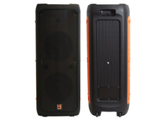 Load image into Gallery viewer, MR DJ FLAME5500LED 2 x 12" Bluetooth PA Party Speakers Liquid Crystal LED TWS FM USB