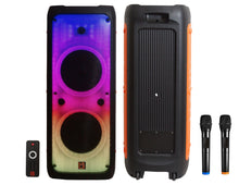 Load image into Gallery viewer, MR DJ FLAME5500LED DUAL 12" TWS Colorful Flame Lighting Rechargeable Bluetooth Speaker 5500 Watts