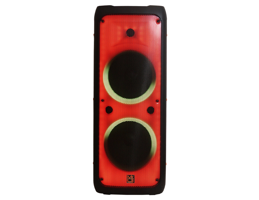 MR DJ FLAME5500LED Professional Rechargeable Dual 12” Bluetooth Party Speaker System