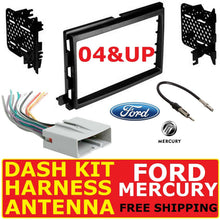 Load image into Gallery viewer, American International FMK552 Car Radio Stereo Double Din Dash Kit Harness Antenna Adapter for 1995-2011 Ford Lincoln Mazda Mercury